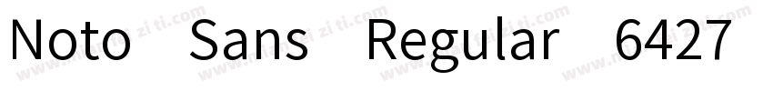 Noto Sans-Regular-6427字体转换
